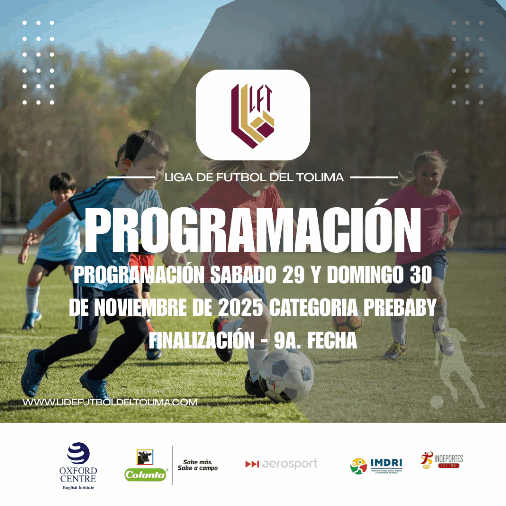 PROGRAMACIÓN SÁBADO 29 Y DOMINGO 30 DE NOVIEMBRE DE 2025 CATEGORIA PREBABY FINALIZACIÓN – 9A. FECHA
